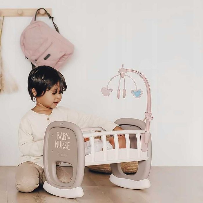 SMOBY Baby Nurse Kołyska z Karuzelką dla Lalki, AC8