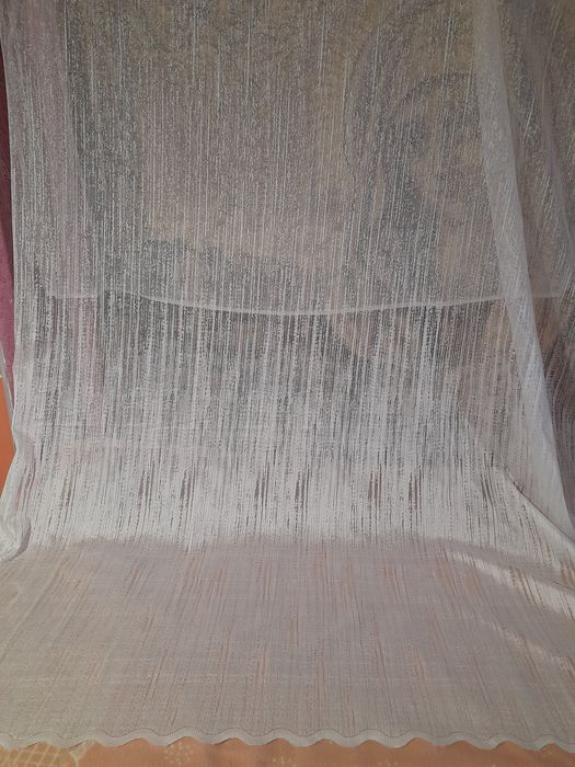 Нова тюль жакардова без тесьми