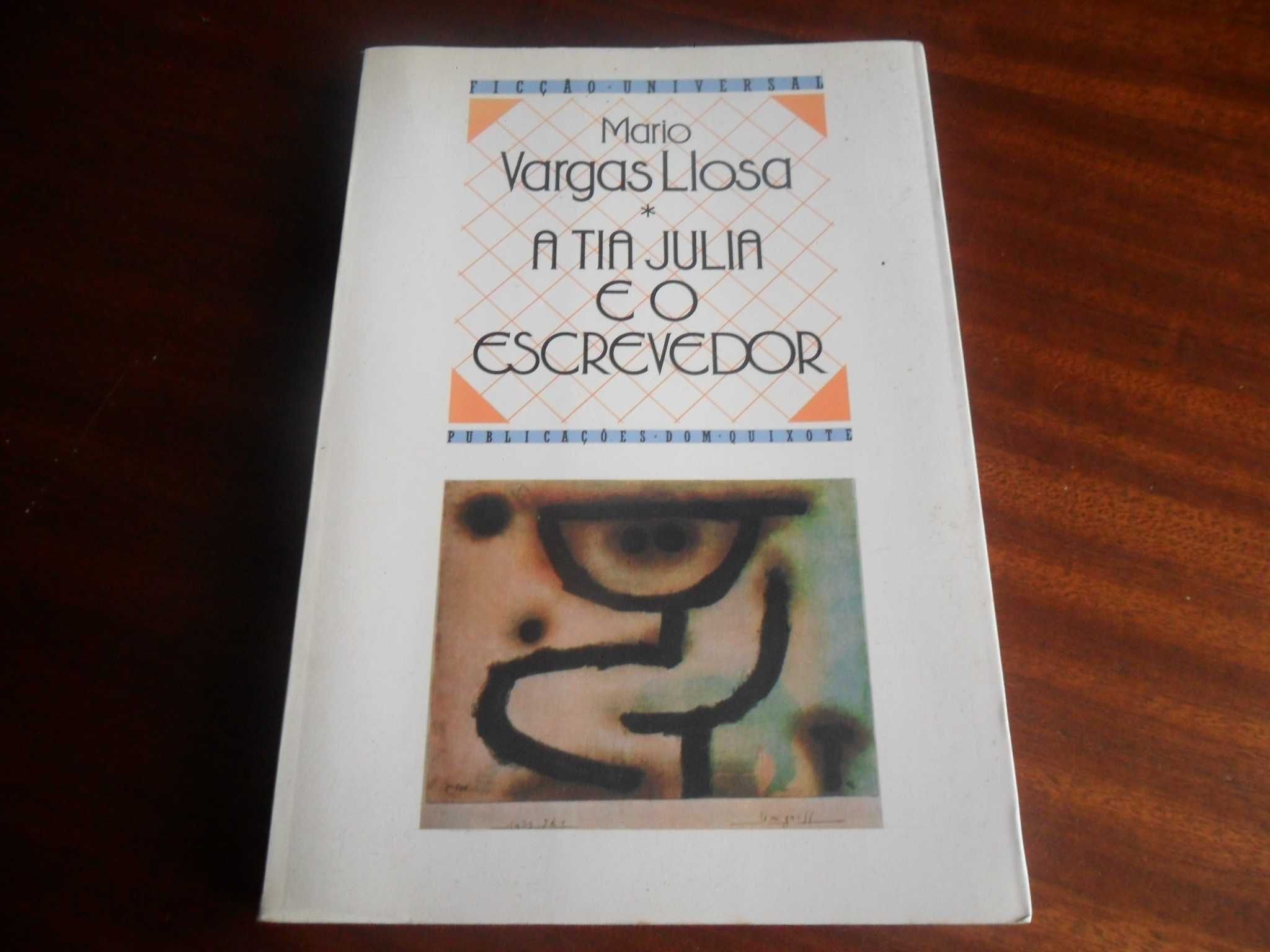 "A Tia Julia e o Escrevedor" de Mario Vargas Llosa - 1ª Edição de 1988