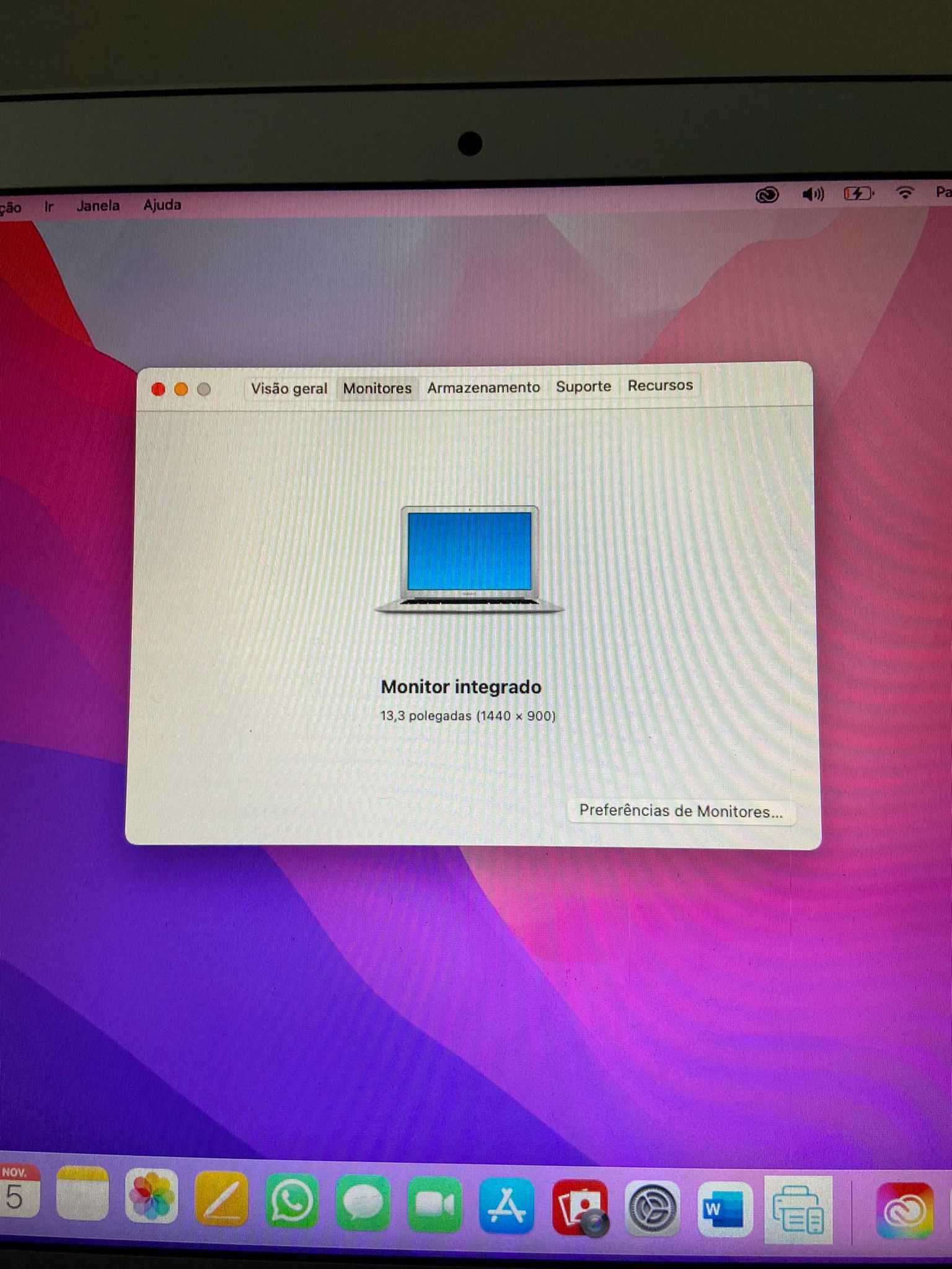 Macbook Air ( 13 in, início 2015 )