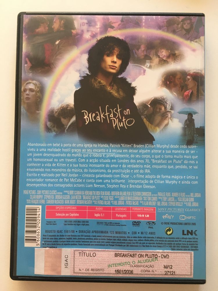 Breakfast on Pluto - filme DVD NOVO