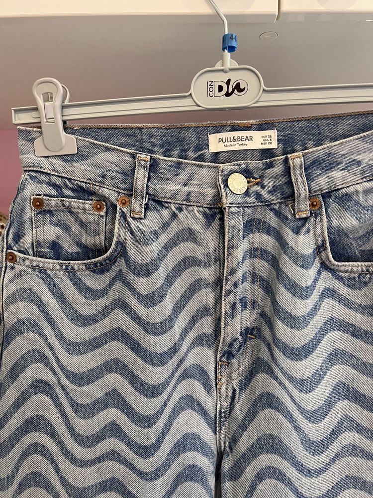 Spodnie Pull & Bear jeansowe Wide luźne r. 38