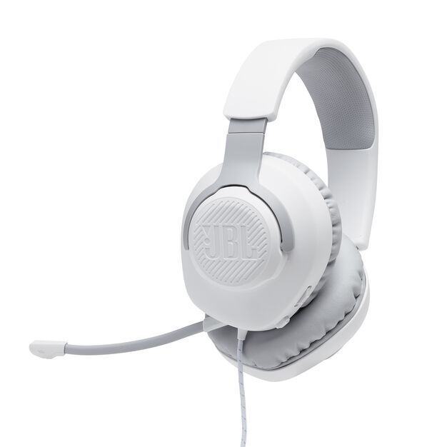 uszkodzony słuchawki wokółuszne jbl quantum 100 biały na wejście jack