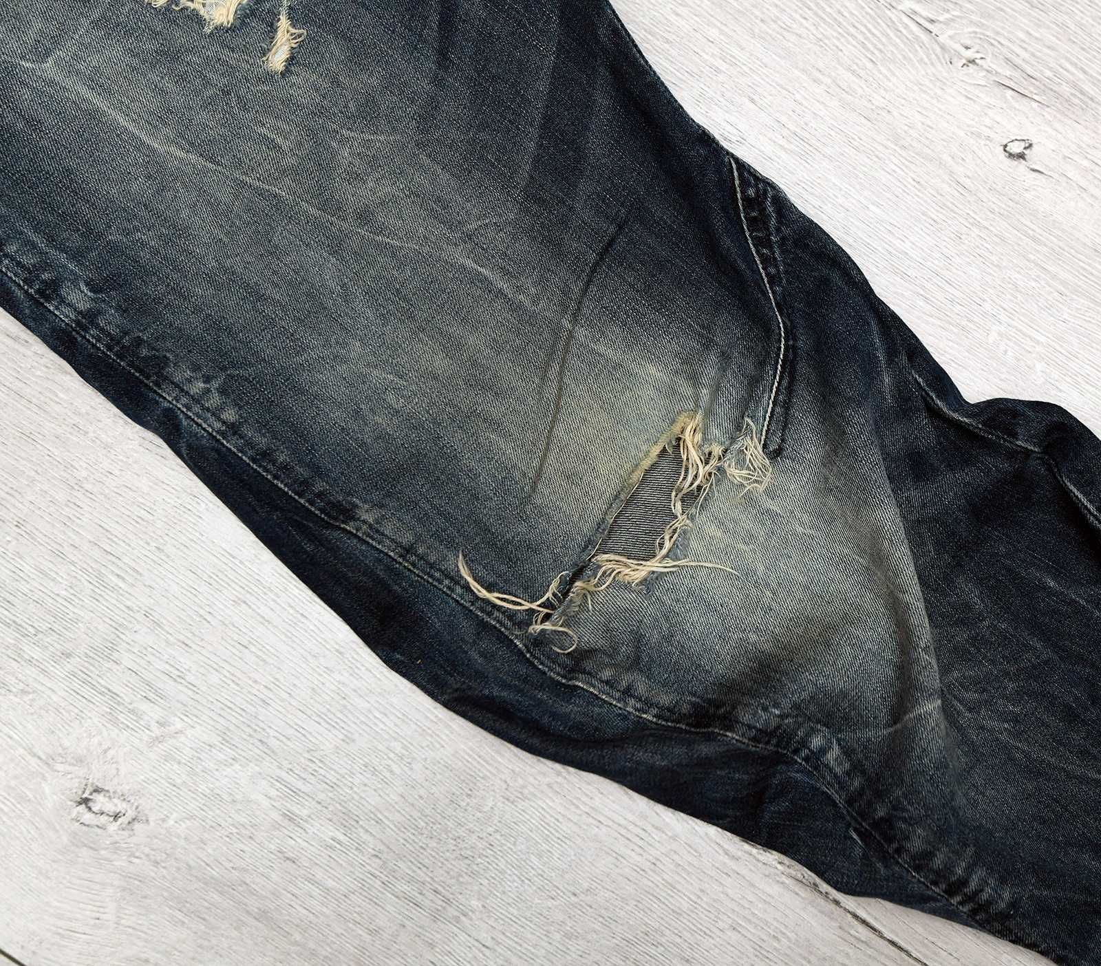 G-STAR, modne spodnie jeansowe vintage tapered r. 32/34