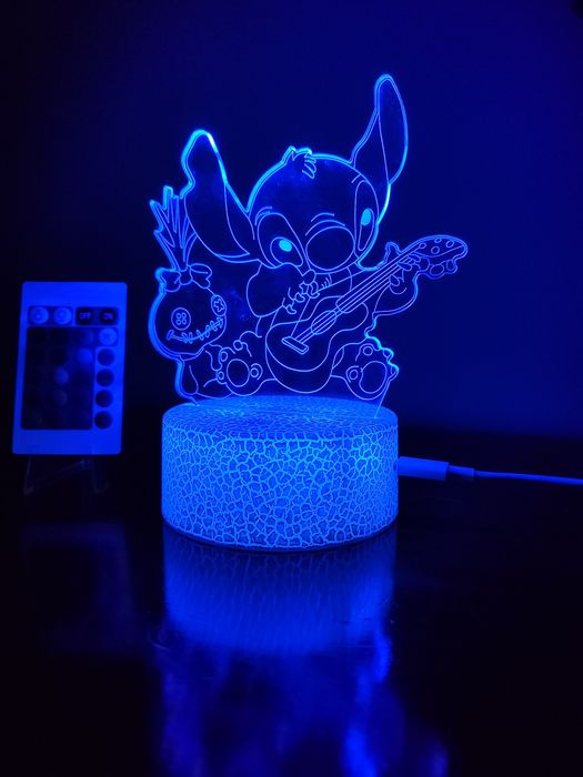 Luz Noturna LED – Stitch!