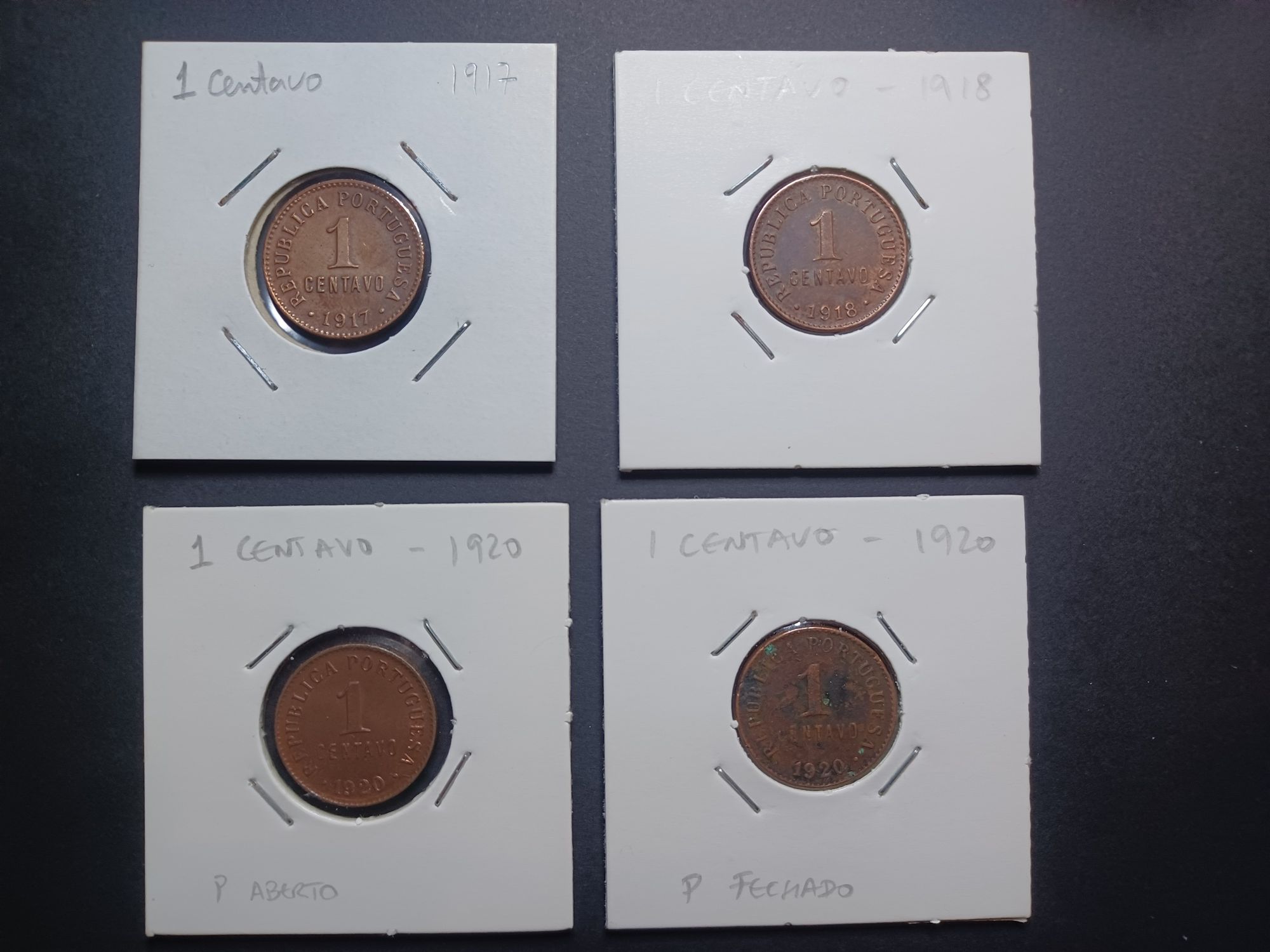 Moedas Portugal - 1 a 5 Centavos - Numismática