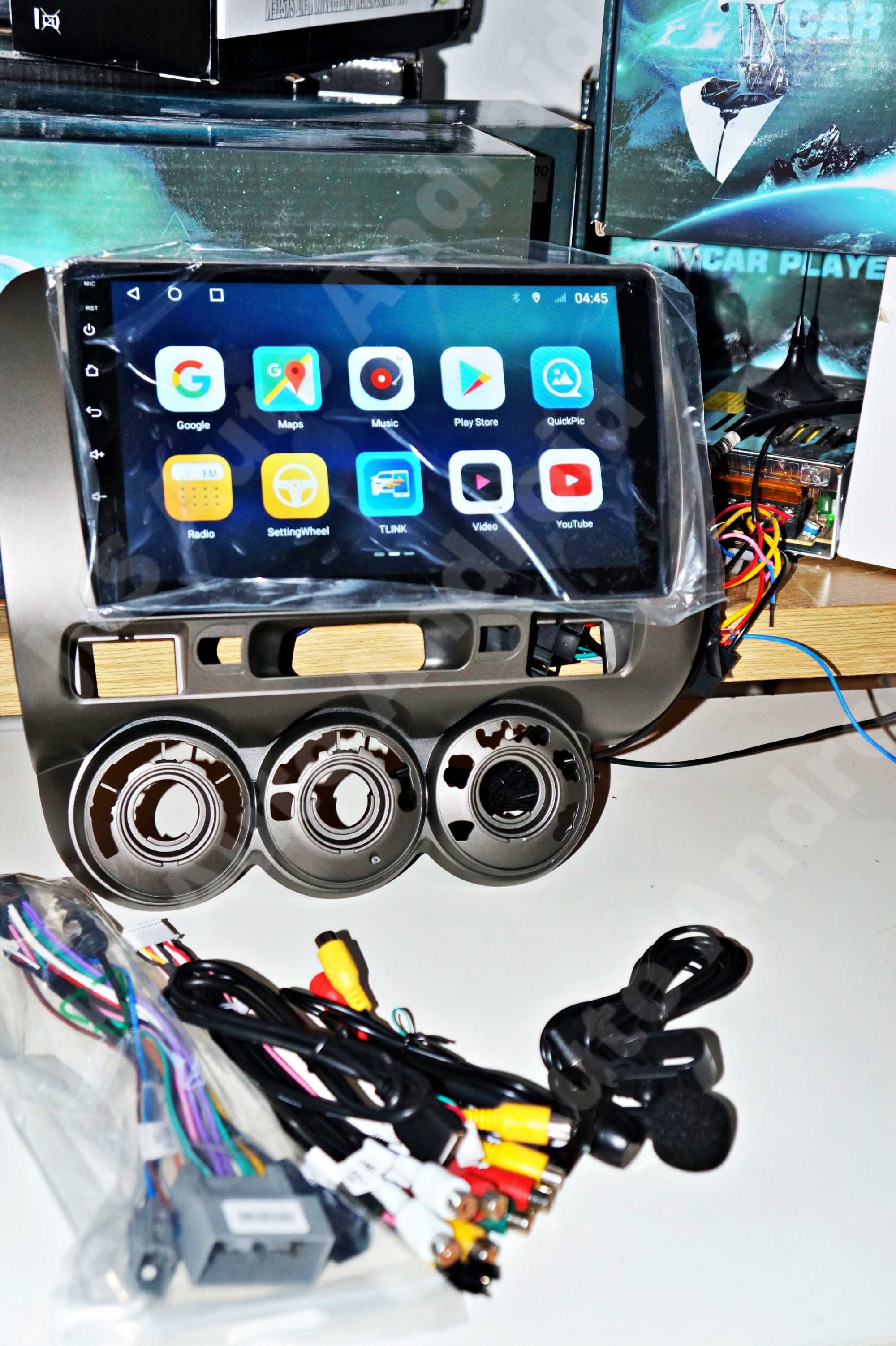 Auto Radio Honda Jazz/City Android 13 Carplay Android Auto/Montagem
