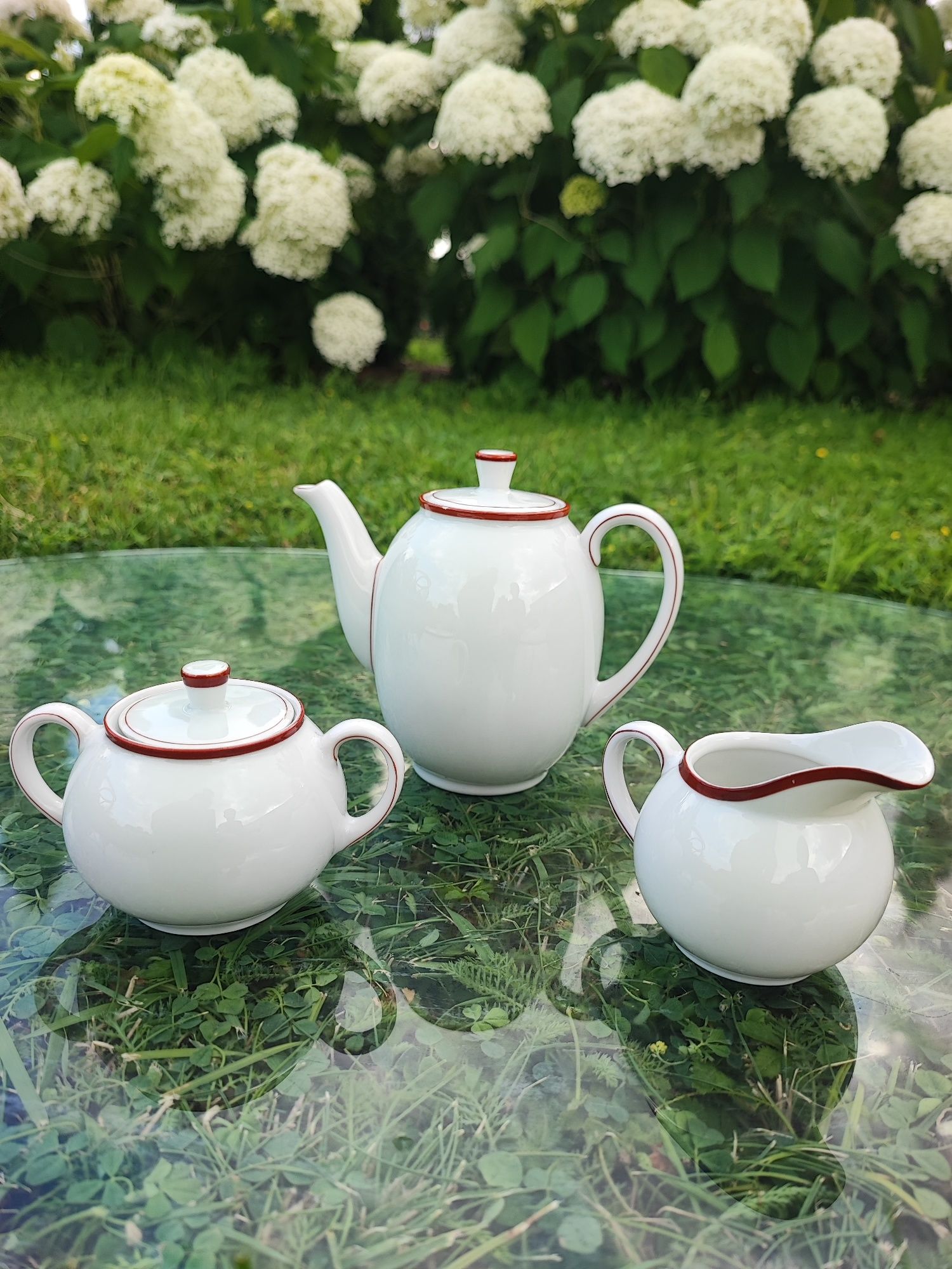 Stara Porcelana ARZBERG Bavaria Zestaw Dzbanek mlecznik cukiernica