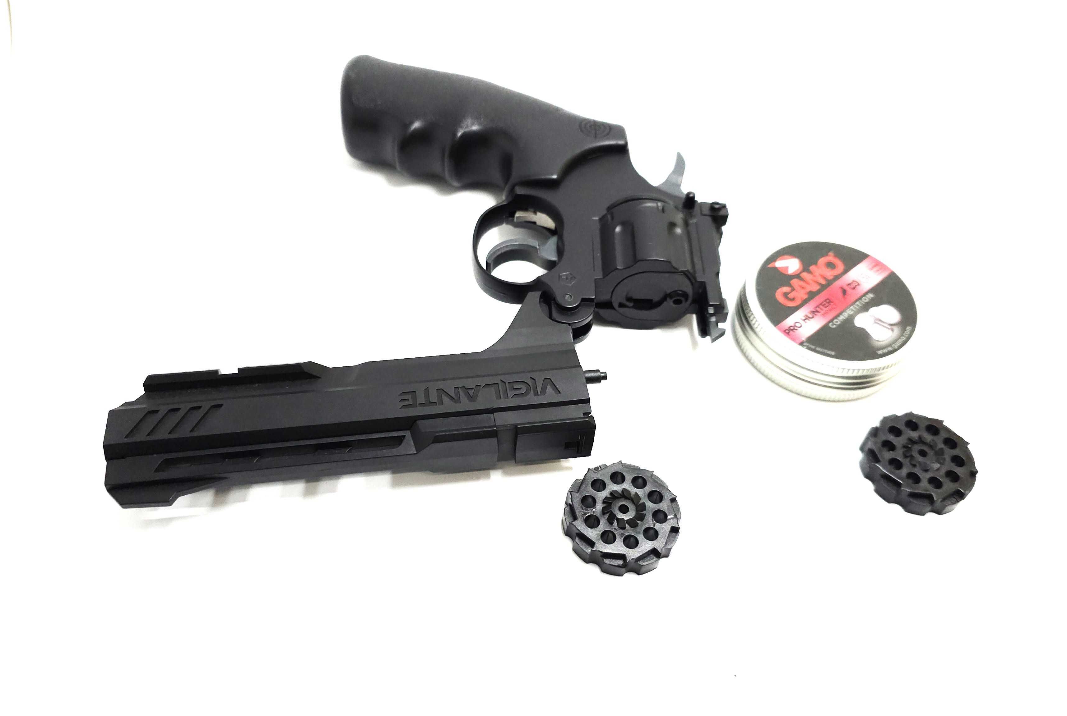 Wiatrówka rewolwer crosman vigilante 4,5 mm co2 + zestaw magazynek