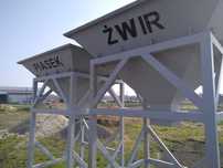 Zsyp na kruszywo nowe solidne 2m3