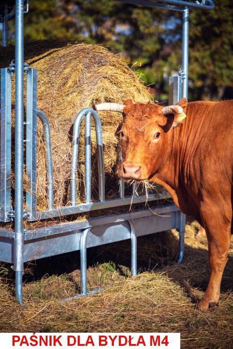 Paśnik dla koni ocynkowany z daszkiem 8 lub 12 stanowisk