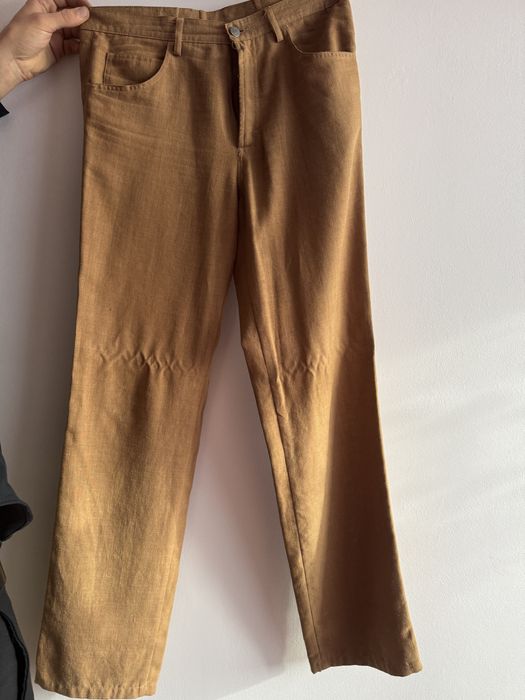 brązowe spodnie męskie