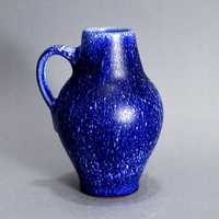 lata 60/70 piękny wazon kobaltowe szkliwo
