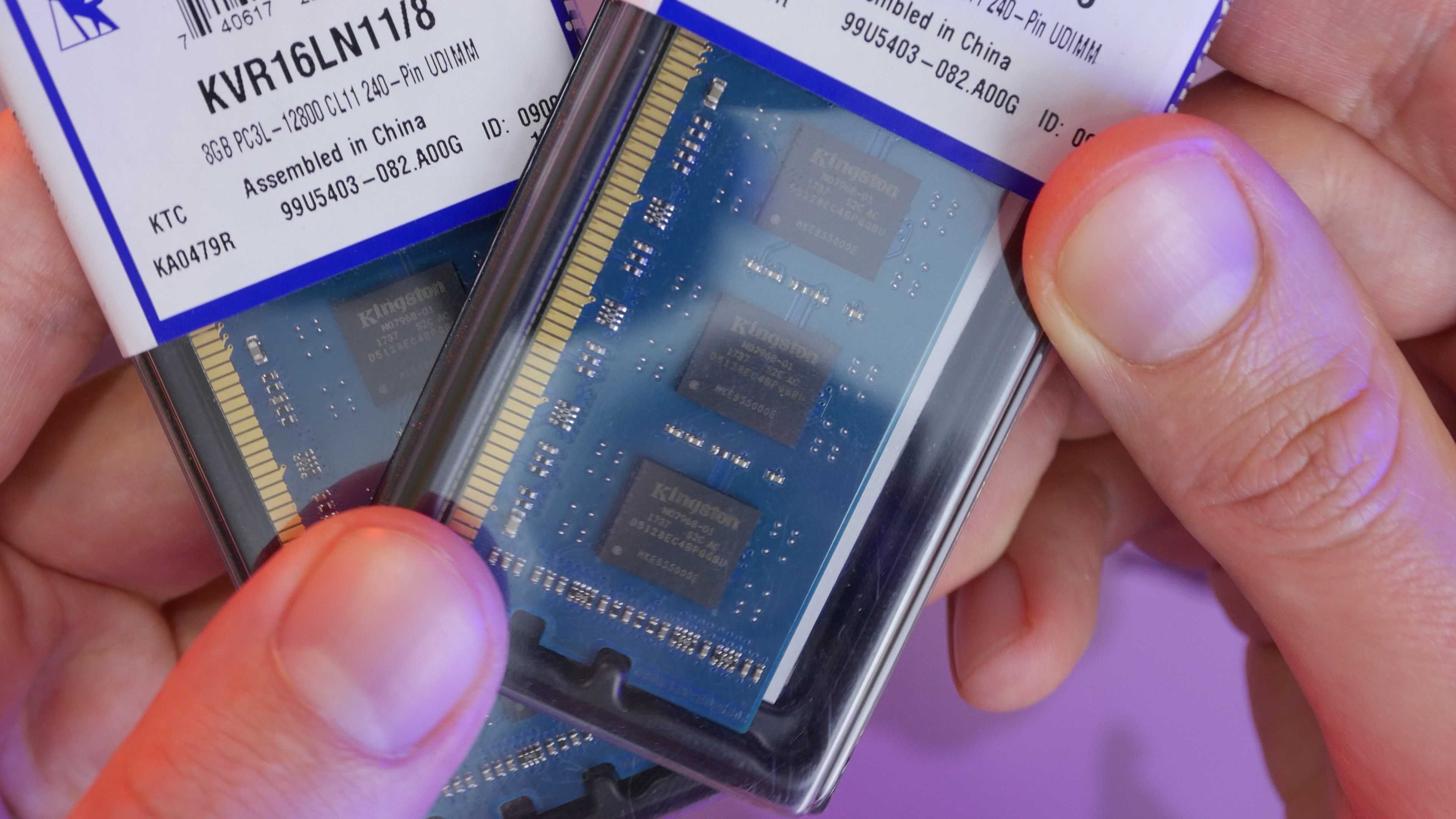 Комплект памяти Kingston DDR3L 16Gb (2x8Gb) 1600Мгц 1.35V