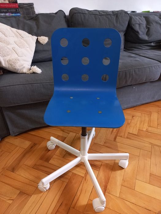 Krzesło dziecięce obrotowe biurkowe Ikea Jules