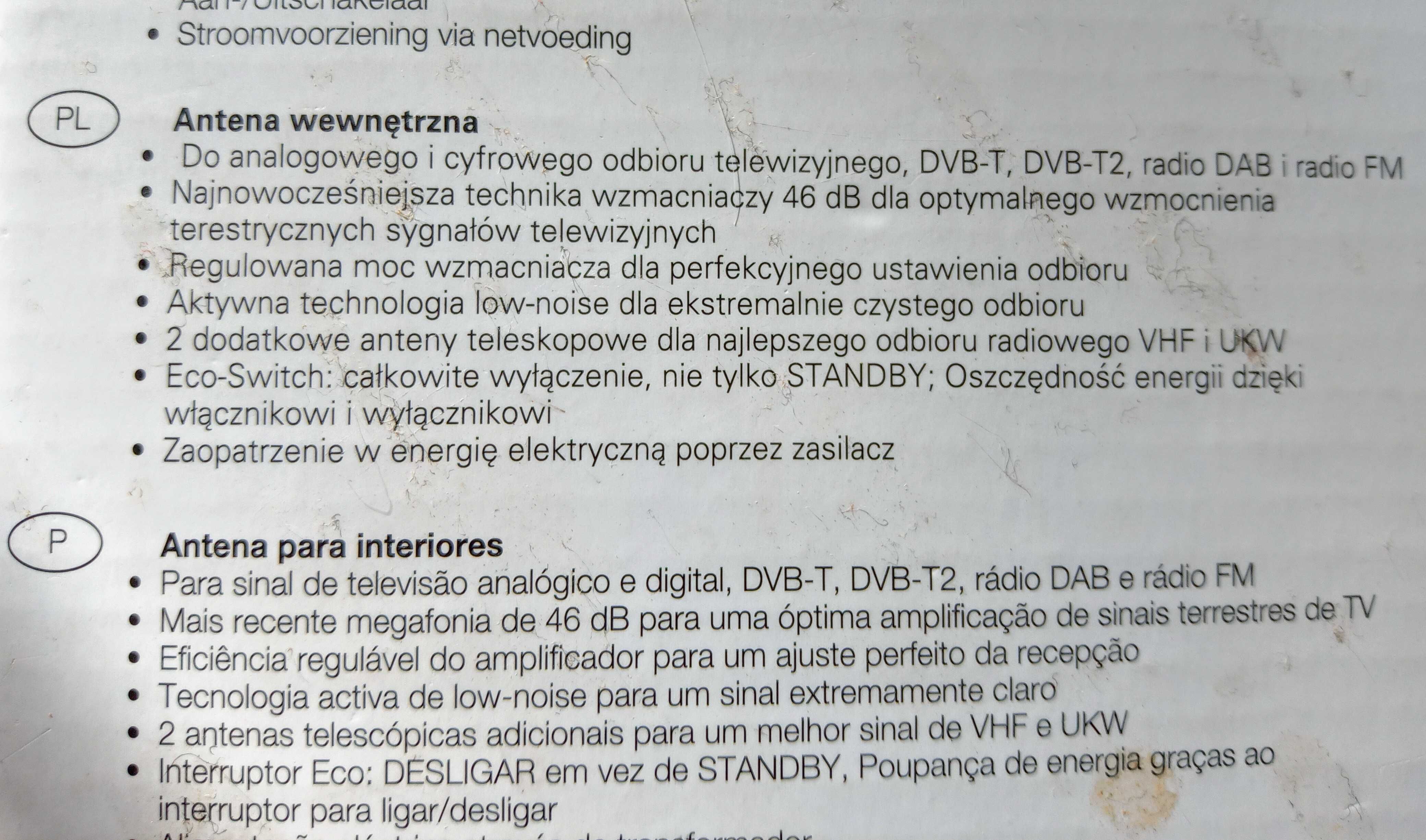 Antena wewnętrzna Vivanco