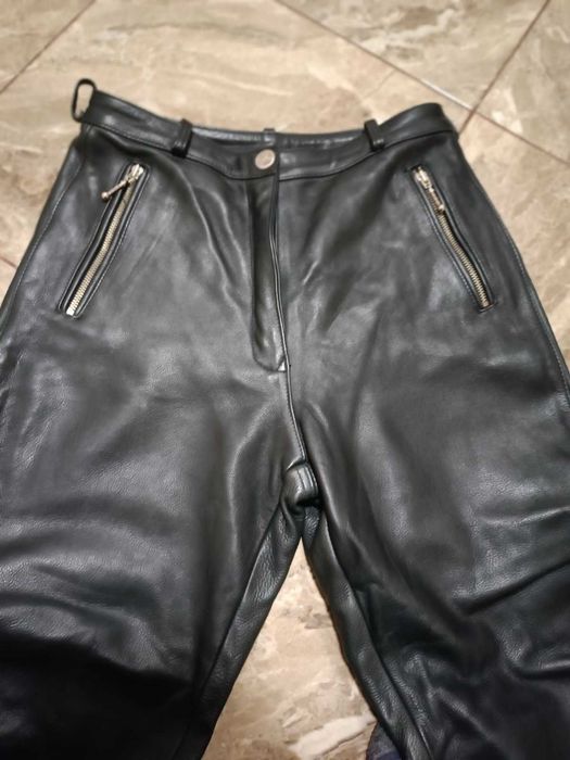 Штаны кожаные мотоциклетные, байкерские By Detlev Louis, размер 40