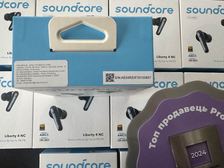 Навушники Anker Soundcore Liberty 4 NC Бездротові 98,5% зменшення шуму