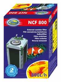 filtr kubełkowy NCF-800 filtr zewnętrzny do akwarium 200l Aqua Nova