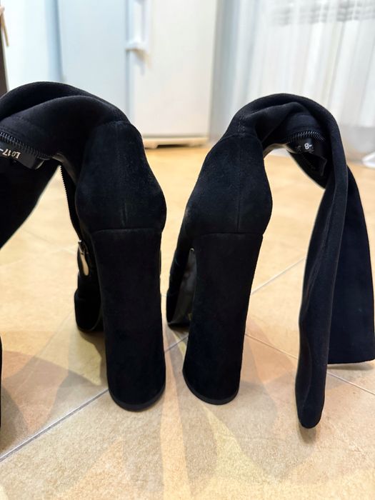 Сапоги замшеві жіночі