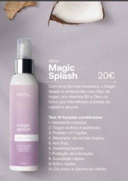 Magic Splash desembaraça o seu cabelo ou barba