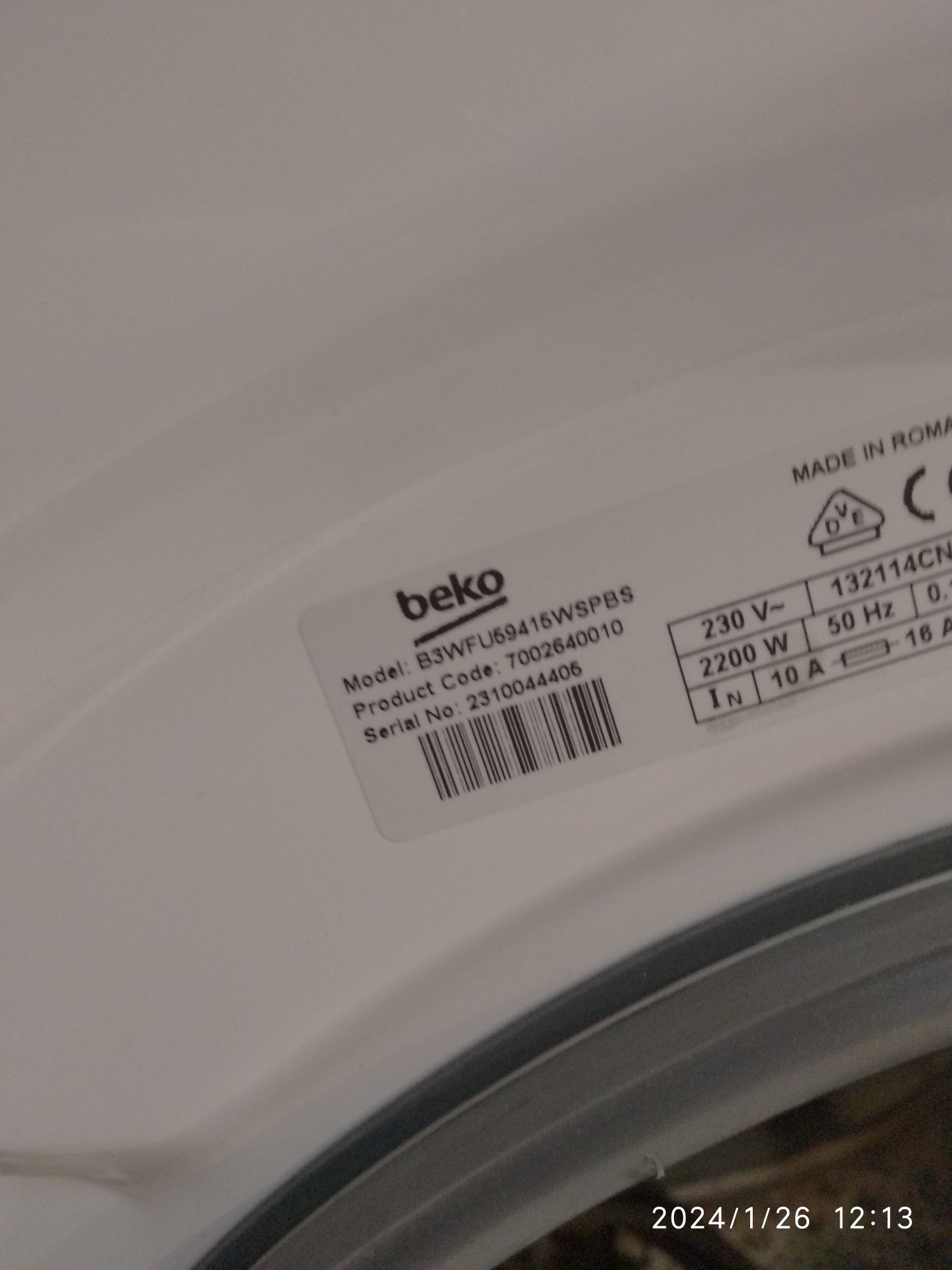 OUTLET Janki ul Wspólna 6 Pralka BEKO B3WFU59415WSPBS