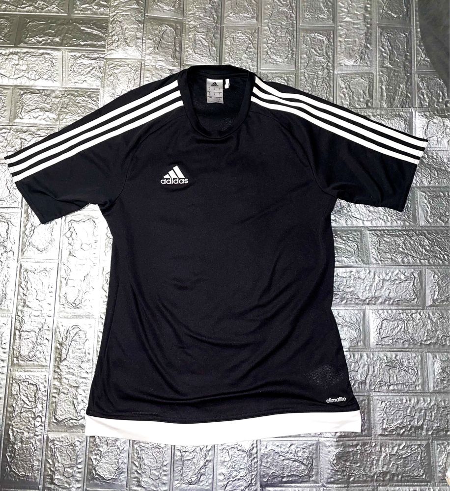 T-shirt Czarna «Adidas» Damska Koszulka / S