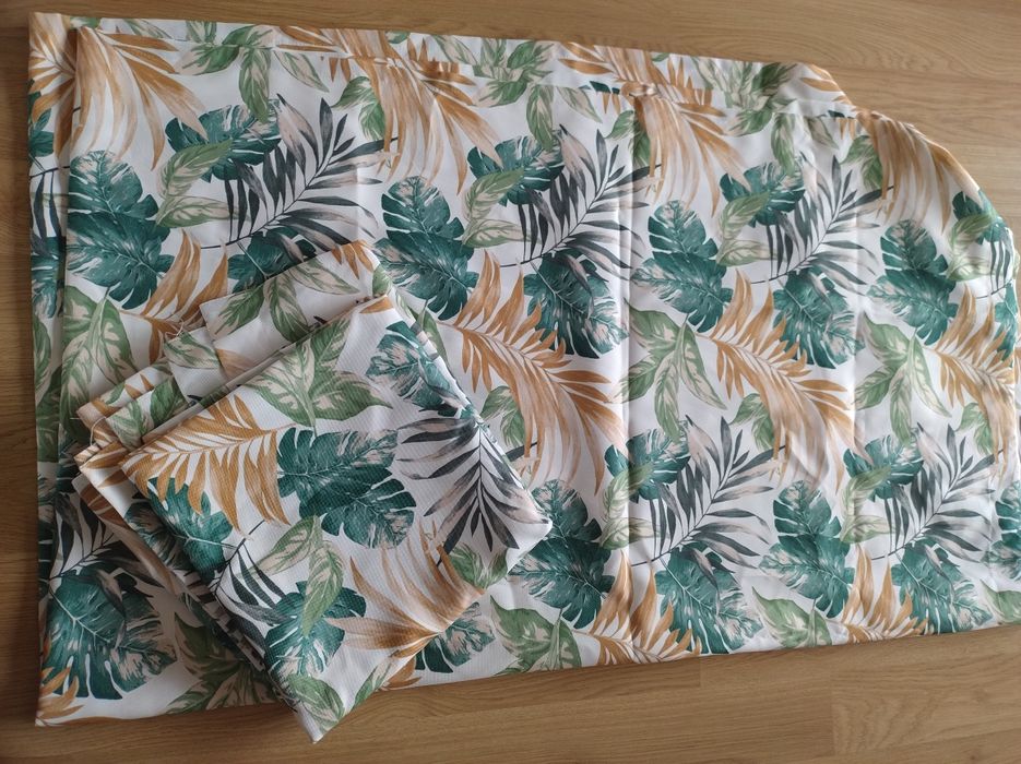 Zasłony kwiaty monstera