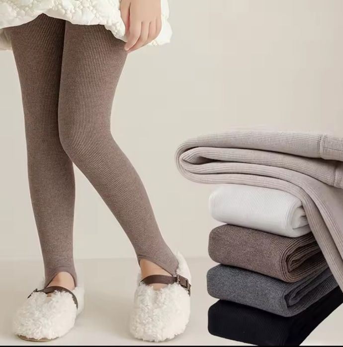 Нові лосіни теплі, на товстому флісі, зі штрибками, розмір 104-110