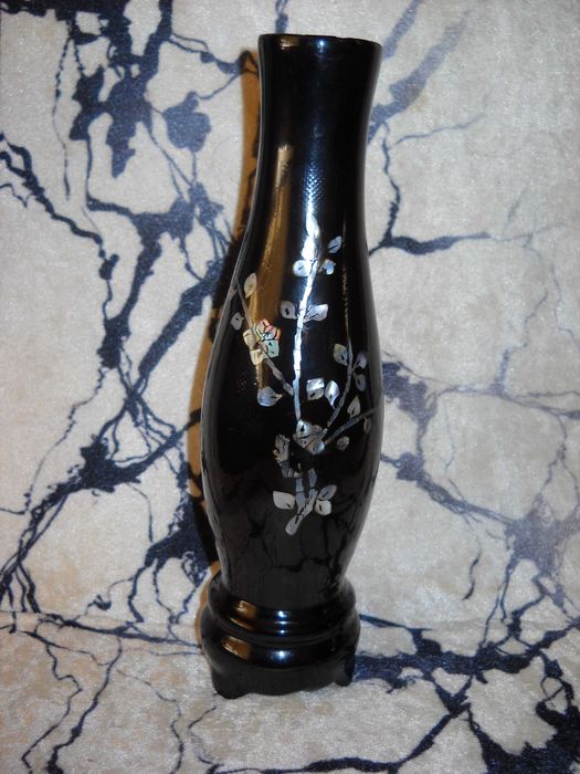 ваза дерево с перламутром ссср