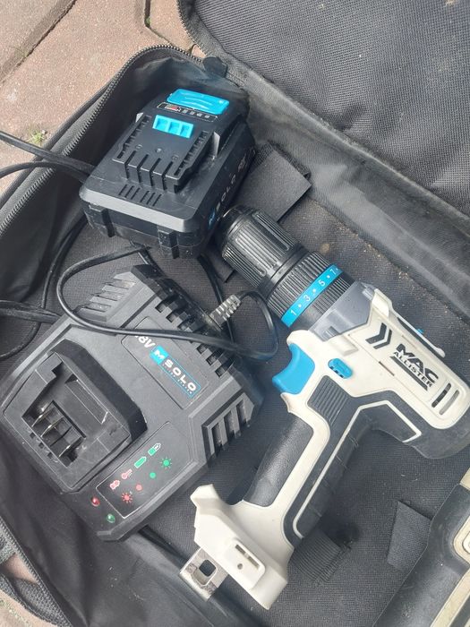 Wkrętarka udarowa  + szlifierka + bateria ładowarka MacAllister 18 V