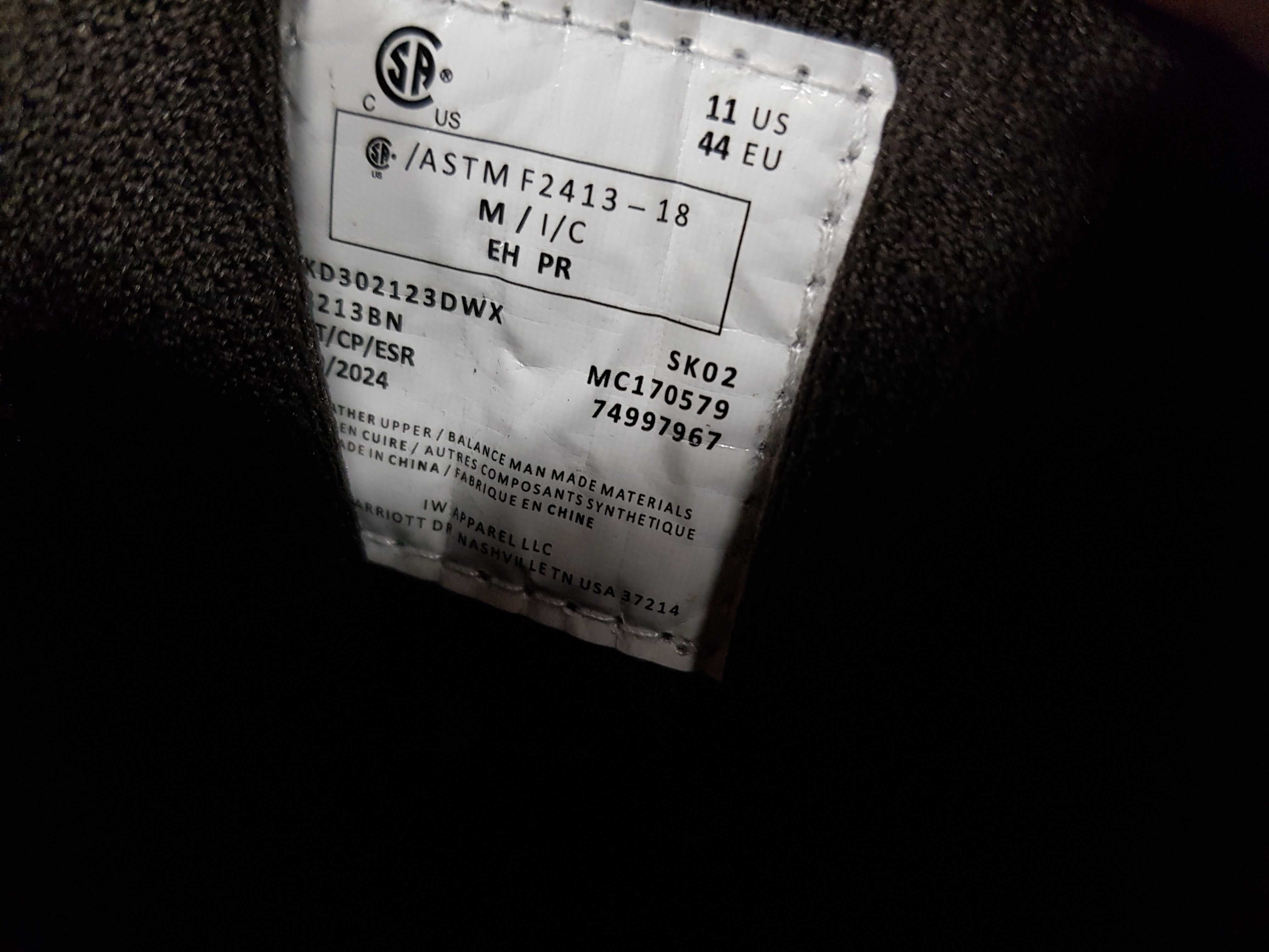 Buty robocze KODIAK rozm 44 wkł 29,5 cm S3