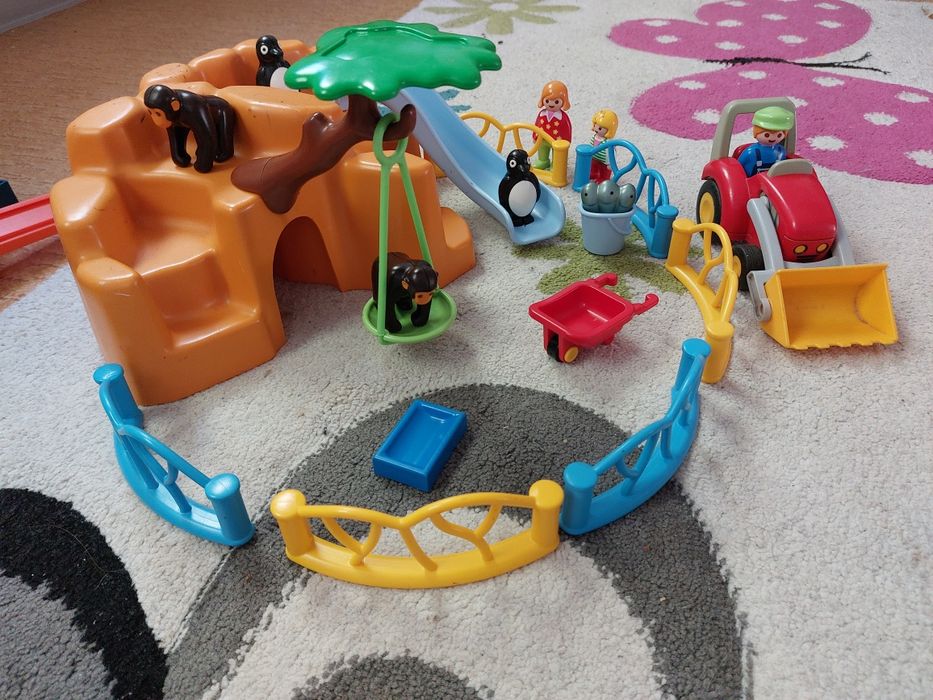 Конструктор playmobil зоопарк,трактор