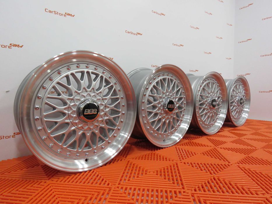 Jantes Look BBS RS 17 x 7.5 et 35 4x100 e 4x108 Silver