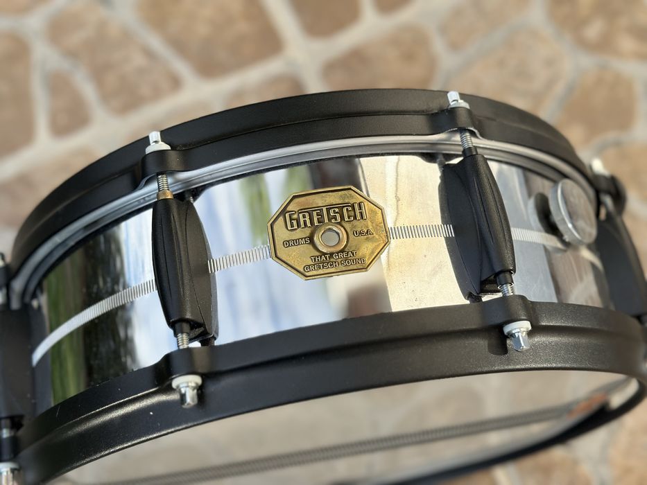 ++ GRETSCH USA Custom COB Brass 14x5 werbel - PERKUSJA vintage ++