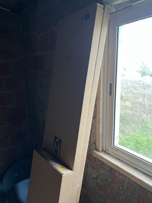 Vitrina, branco, 80x190 cm