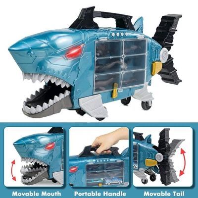 Акула автовоз, морські тварини, акула гараж, робот, трансформер, лего