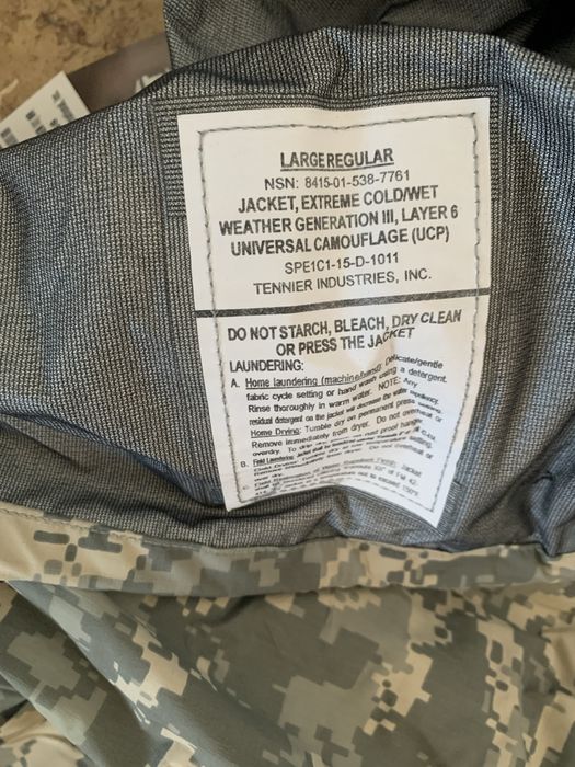 Ecwcs level 5 та level 6 костюм USA Розмір m/r та L/R