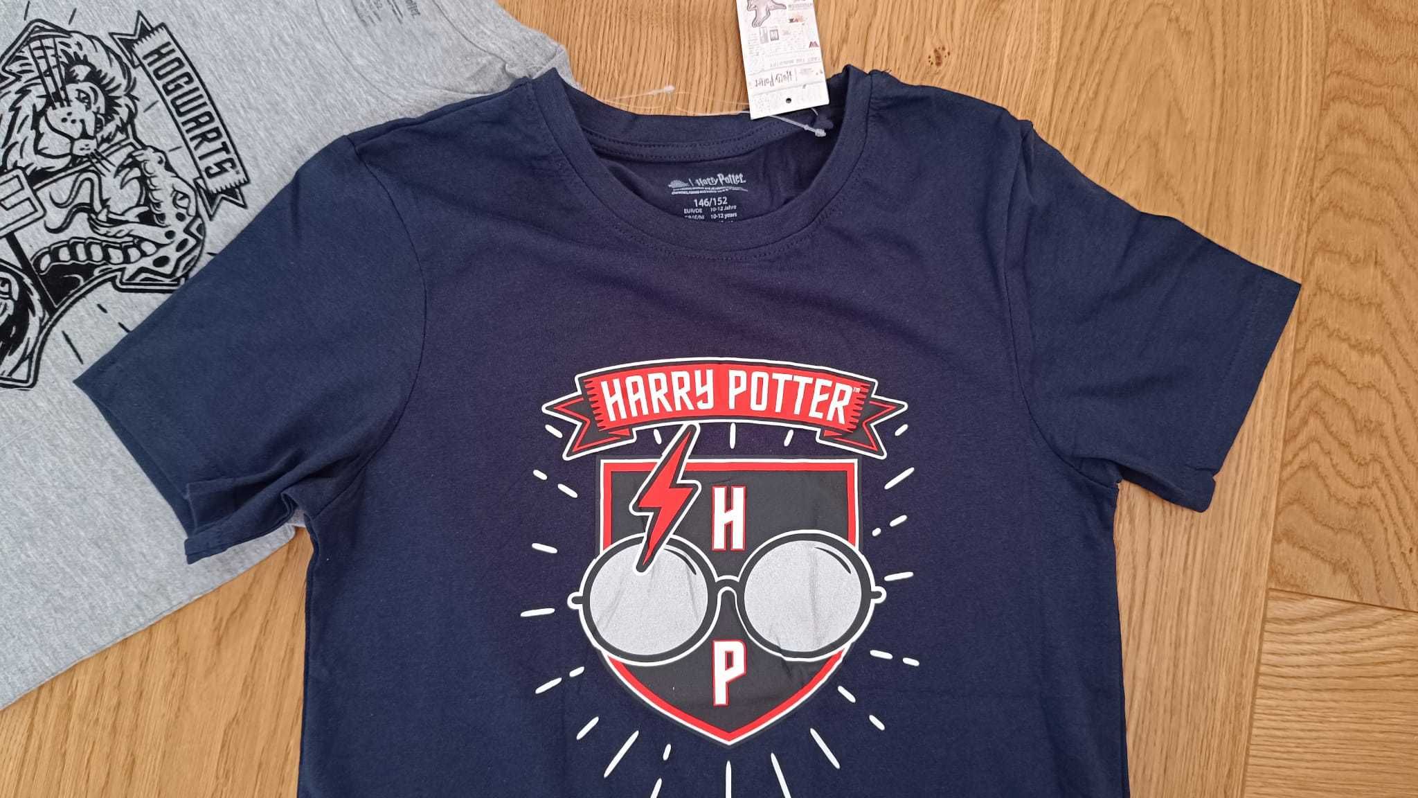 Zestaw 2szt nowe T-shirt/koszulki krótki rękaw 146/152 harry potter