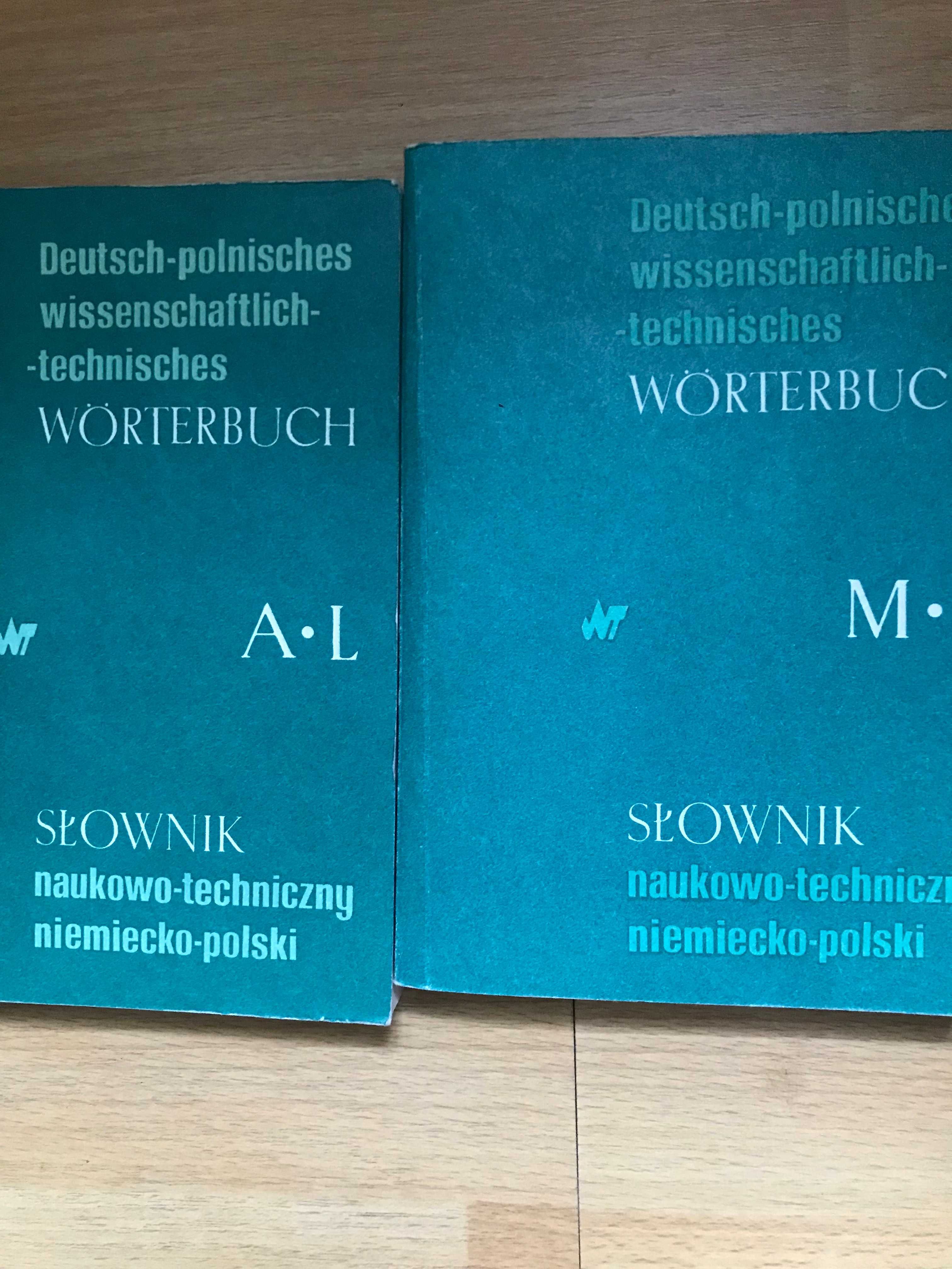 Słownik naukowo-techniczny niemiecko-polski- 2 części po 450 stron