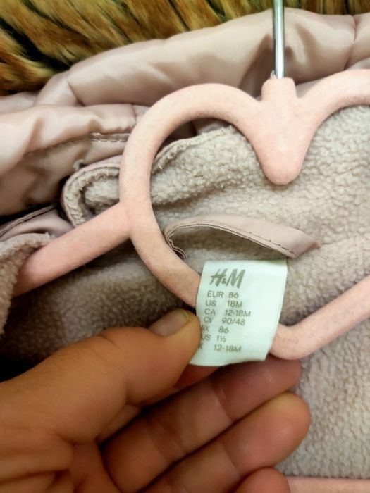 Комбинезон, шапка, перчатки Н&М на девочку  осень-зима 86 рост