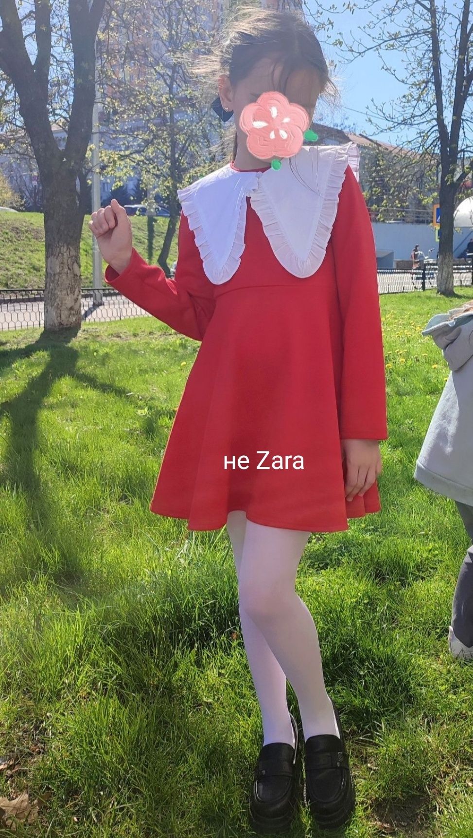 Святкова Сукня zara з комірцем, шкільна форма zara, одяг в школу