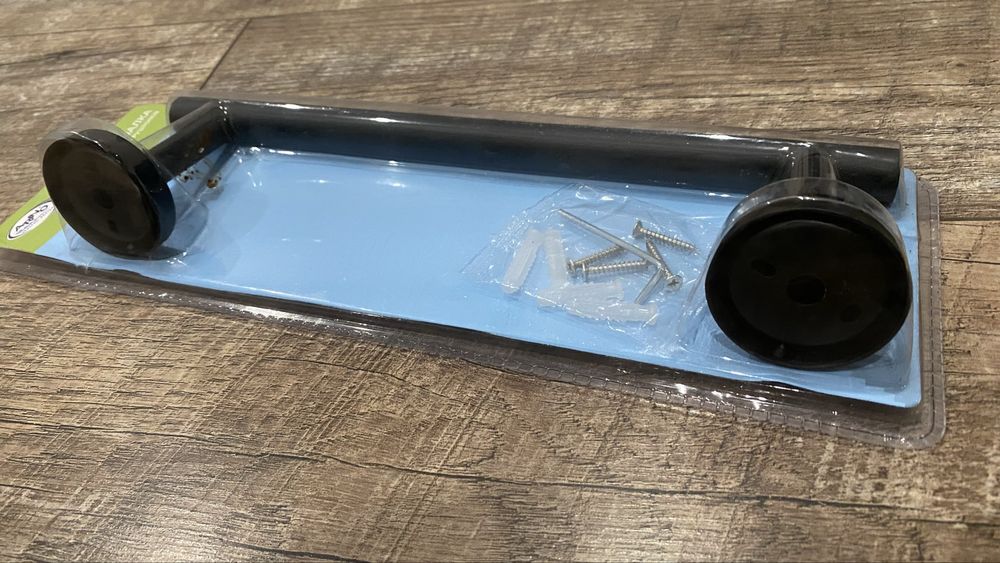 Тримач для рушника (чорний) 31,5см