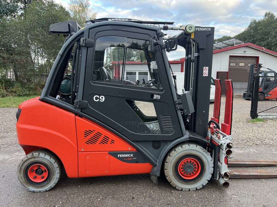 Wózek Widłowy Linde H35T-02 EVo Triplex Kabina Klimatyzacja Pozycjone