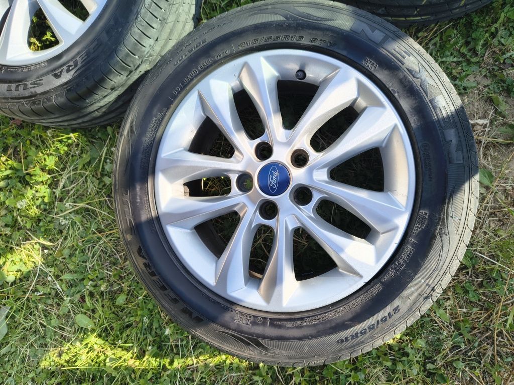 Felgi aluminiowe 5x108 16" FORD 63.3 z oponami letnimi NEXEN NFERA SU1