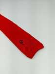 Czerwony krawat knit bawełniany wrz84