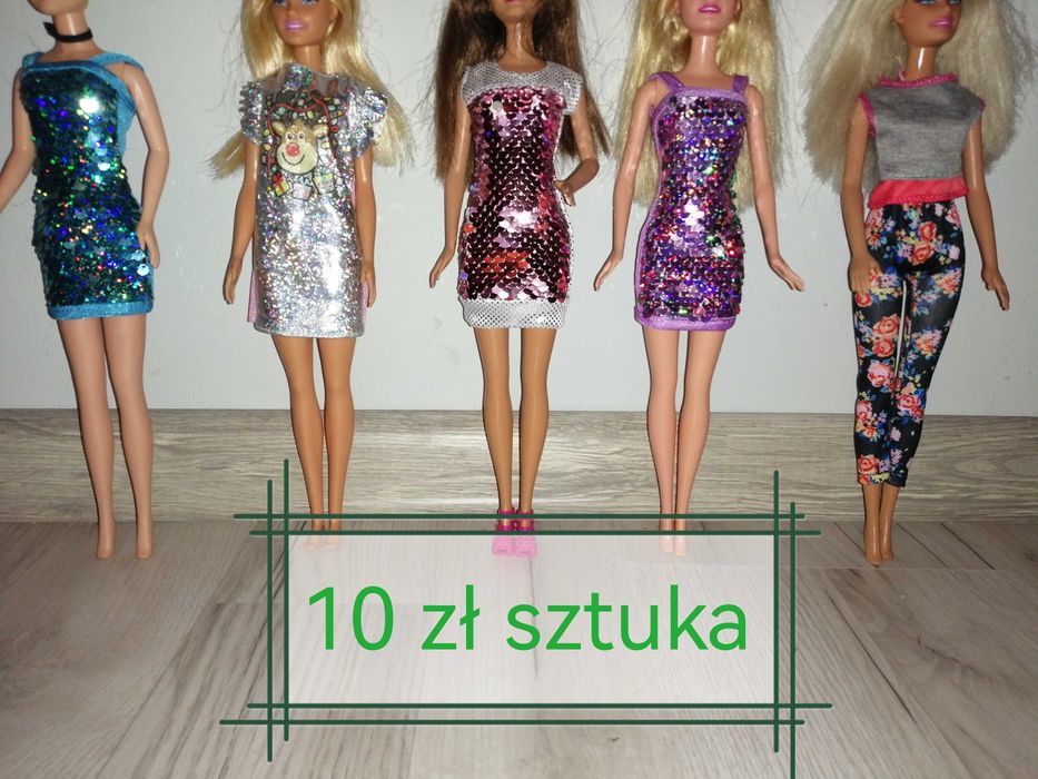 Sukienka, sukienki, dla lalek barbie, lalki barbie