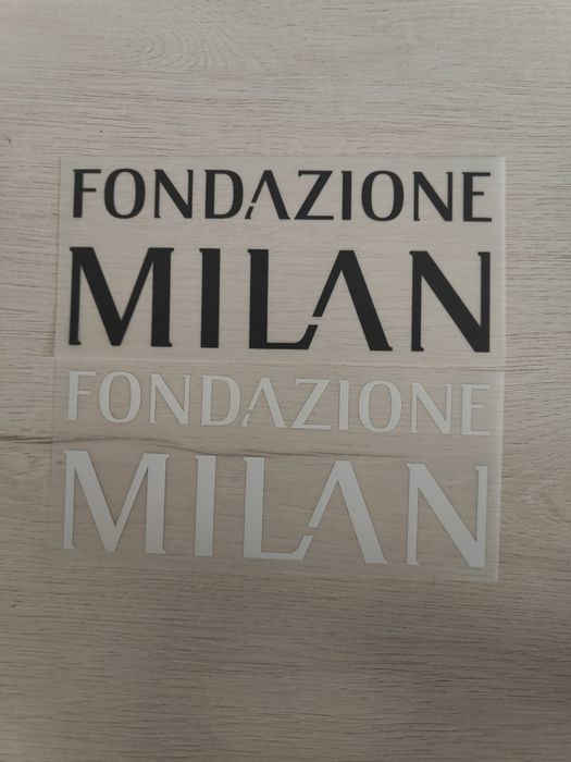 AC Milan patche Fondazione Milan wyjazd i domowe