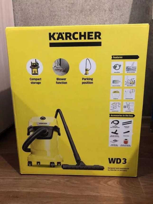 Karcher WD3 пилосос пылесос для влажной и сухой уборки