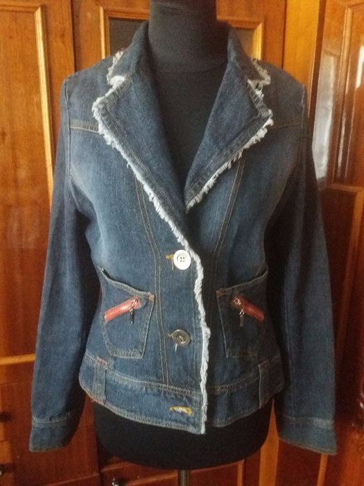 Жіночий джинсовий піджак//кардиган 44-46р